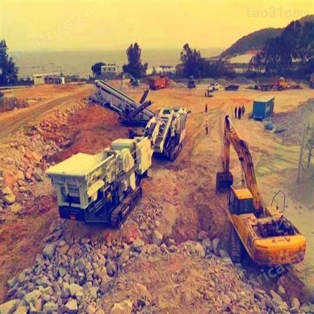 履带石子移动破碎机 建筑垃圾破碎机 履带式破碎机厂家