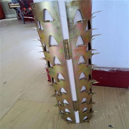 小区阳台防爬刺钉 管道防爬刺钉 彩色防爬刺煤气管道