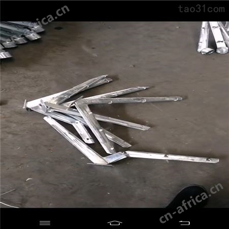 宁海Y型刺绳支架单臂刺绳支架挂三道刺丝支架