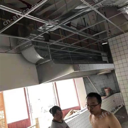 诸暨小吃店油烟管道定做安装 诸暨烧烤油烟管加工安装