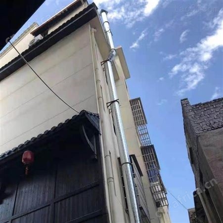 永康通风管道安装加工电话 永康油烟管油烟罩安装净化器
