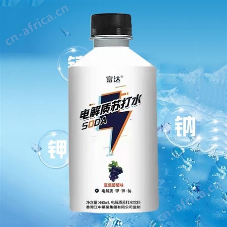 电解质苏打水夏黑葡萄味440ml夏季饮品商超渠道