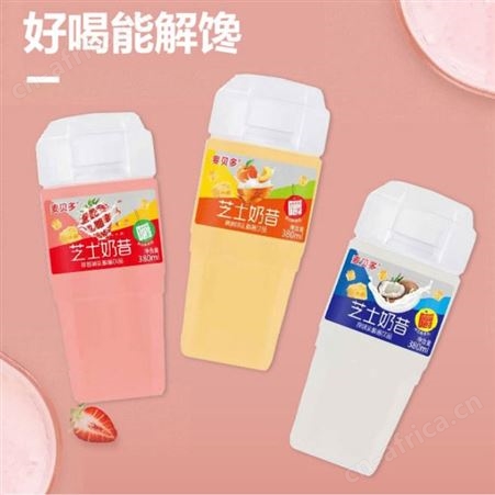 芝士奶昔草莓味黄桃味原味乳酸菌饮品380ml乳味饮料