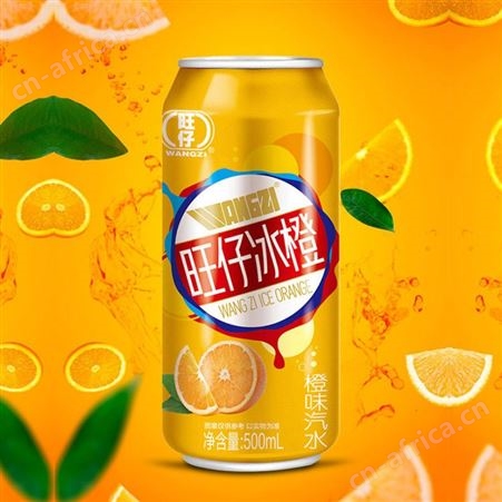 旺仔嘉宾冰橙橙味汽水500ml*15果味l碳酸饮料