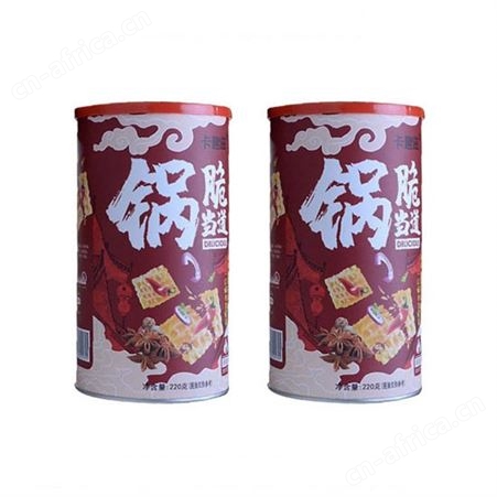 锅脆当道酱香牛排味麻辣味锅巴220克罐装休闲食品