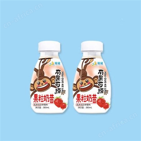 增健有果可捞果粒奶昔饮品380ml新鲜奶源不加防腐剂