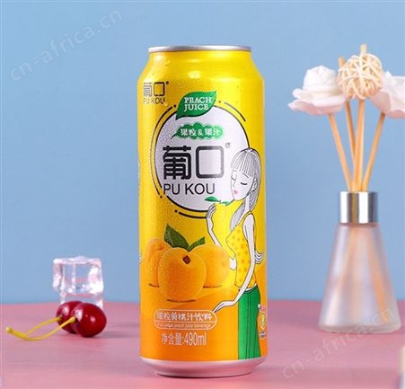 葡口果粒果汁饮品葡萄草莓荔枝黄桃汁果肉饮料490mlx15罐