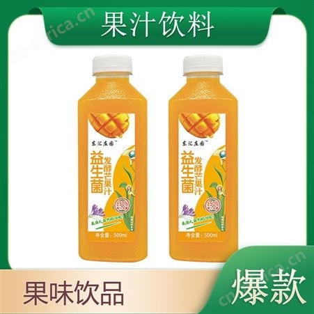 益生菌发酵芒果汁500ml瓶装果味果汁饮料芒果果汁