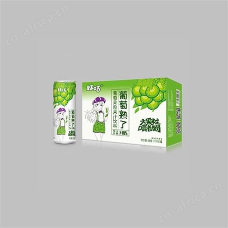 好巧果粒果汁饮料大果粒嚼着喝310ml易拉罐装