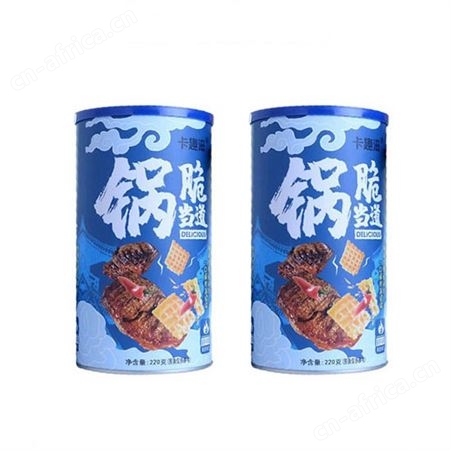 锅脆当道酱香牛排味麻辣味锅巴220克罐装休闲食品