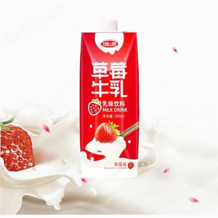 草莓牛乳乳味饮料500ml果味奶优质奶源商超渠道