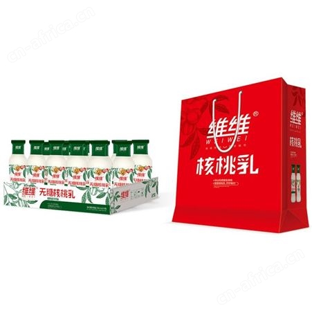 无糖核桃乳植物蛋白饮品玻璃瓶装250ml×20瓶