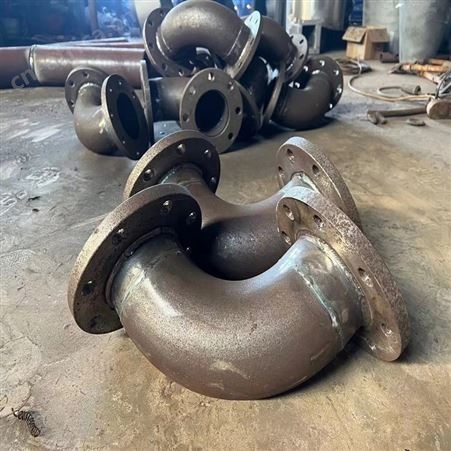 弯头焊法兰 双盘短管 弯管两端焊法兰片 组合管件 大口径异型焊接件