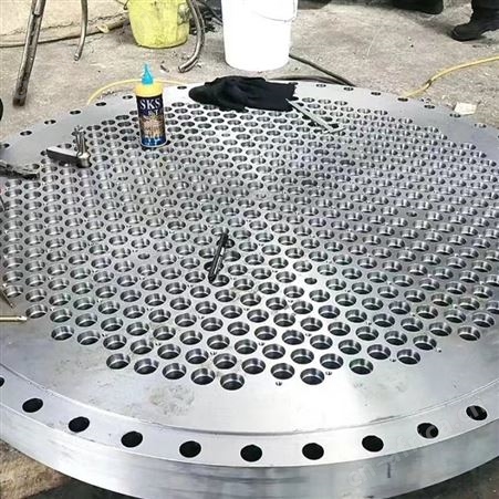 大口径碳钢不锈钢管板 冷凝器折流板 DN800按需定制