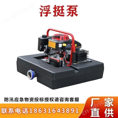 浮挺泵FTQ4.0/15应急排涝水泵水冷水面多用途手抬机动浮艇泵继开