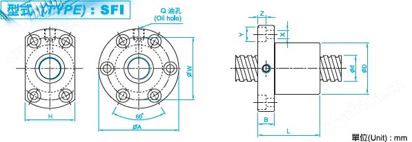 SFI2005滚珠丝杆图