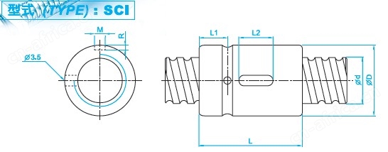 SCI2505滚珠丝杆图