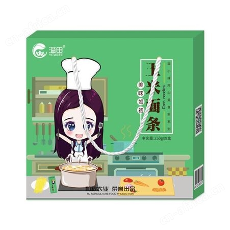 和粮农业粗粮玉米面条 杂粮挂面黄面条 东北特产麻辣烫面250g*9/盒