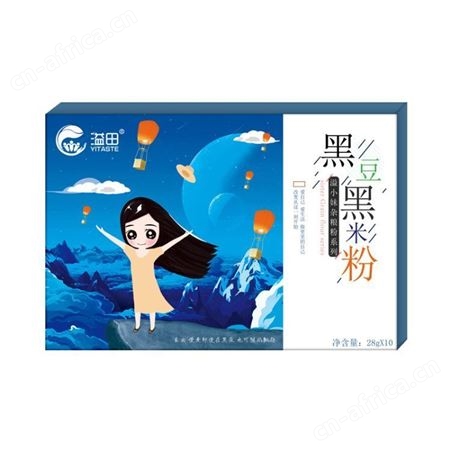 黑豆黑米粉OEM贴牌代加工 五谷杂粮早餐代餐饱腹即食杂粮粉 和粮农业