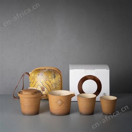 外出旅行便携茶杯 礼品茶具定做 万仟堂茶杯 一统江山快客杯