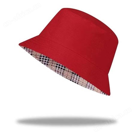 夏天渔夫帽休闲纯色logo定制女遮脸韩版防晒沙滩帽遮阳帽子