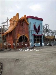 合肥仿木栏杆公司 假山栏杆公司 假树溶洞公司 仿木栏杆施工队