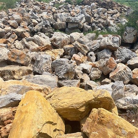 人工湖驳岸石 假山石批发 河道护坡千层石 文建石材