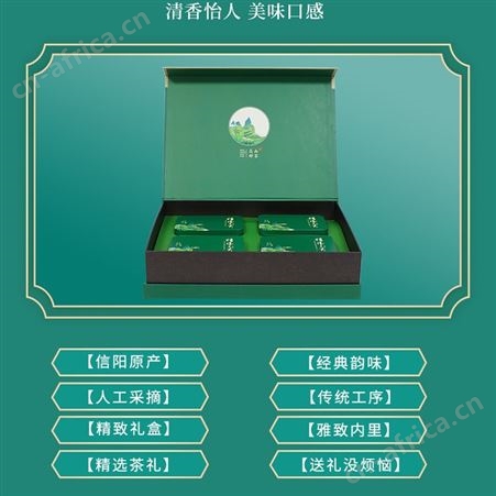 盛创汇联 毛尖绿茶500g茶叶团购礼品礼盒装一件代发