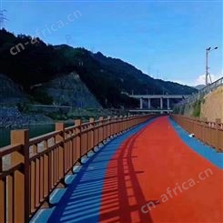 沛海定制 多色陶瓷颗粒 基建工程用 公共场所彩色防滑路面工程