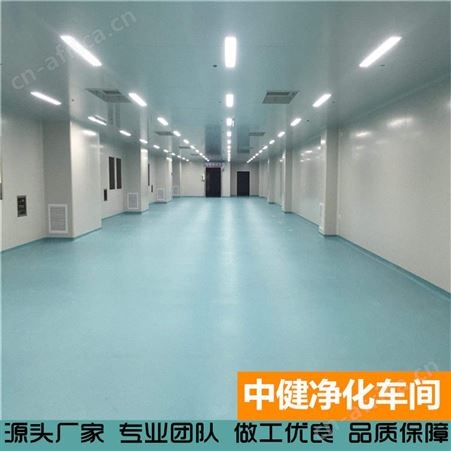中健集团 灌装水生产 化妆品生产车间 百级千级万级净化车间装修