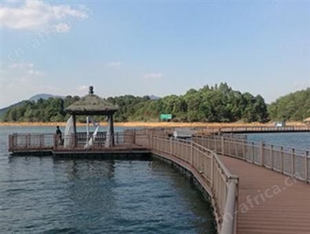 景区栈道PE木塑护栏 市政公路专用木质围栏 花园栅栏
