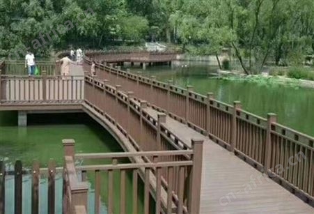 市政河道工程专用防护栏 全国景区户外花园别墅防水防火塑木护栏