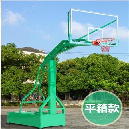 华丽体育成人可移动户外凹箱式大平箱地埋标准室外篮球架批发户外篮球架