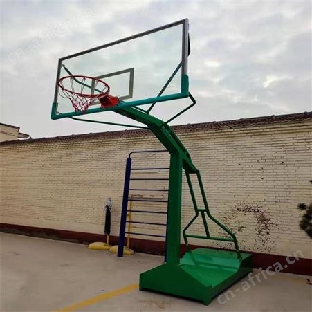 华丽体育成人可移动户外凹箱式大平箱地埋标准室外篮球架批发户外篮球架
