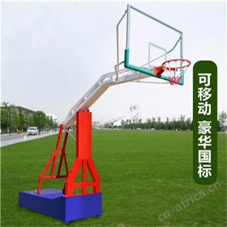 华丽体育成人标准室外圆管篮球架圆管固定篮球架运动场地埋弯管篮球架