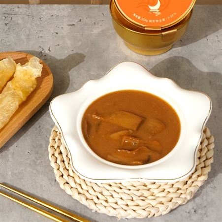 品鉴鲍汁扣花胶代加工厂家 即食鱼胶产品OEM/ODM品类贴牌定制代工