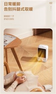 暖风机取暖器家用办公室桌面电暖气便携式电暖器速热小型摇头