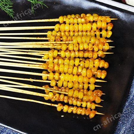 网红玉米粒串 冷冻甜糯玉米小串5000串 加工炸串半成品