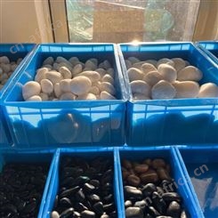 白色水洗砾石 水培铺面石子砾石 机制水磨石黑色石子