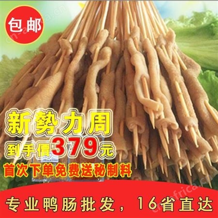 铁板鸭肠50000串 冷冻烤鸭肠半成品 网红铁板串供应