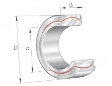 关节轴承 GE..-UK, 根据 DIN ISO 12 240-1 标准，免维护