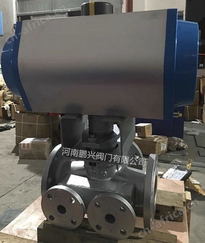 气动沥青三通旋塞阀