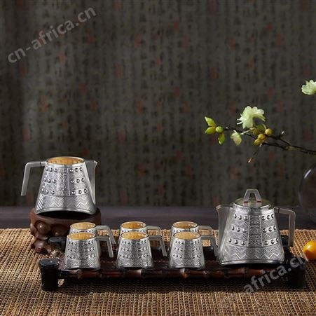 999家用茶壶茶杯 手工纯银茶具整套装礼品 茶道茶器