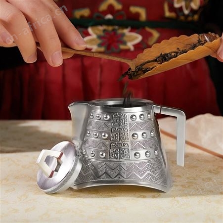 999家用茶壶茶杯 手工纯银茶具整套装礼品 茶道茶器