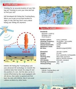 Matsutec HAB-80/HAB-120 AIS网位仪 渔网定位仪 网位标 8-12海里