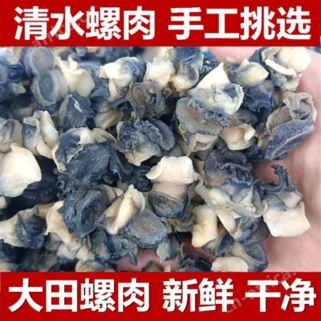 田螺肉新鲜螺丝肉农家现挑野生石螺蛳肉新鲜冷冻半斤真空装嗦螺肉