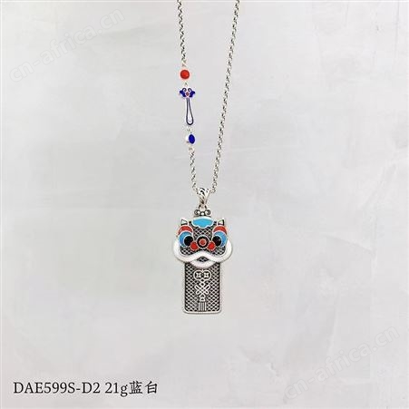 意轩国潮个性挂件滴胶中国结醒狮毛衣链挂坠情侣款吊坠厂家直供