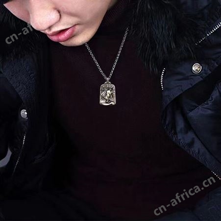 意轩实心貔貅吊坠牌挂件饰品天禄貔大虎项链男女守护神麒麟